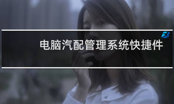 电脑汽配管理系统快捷件