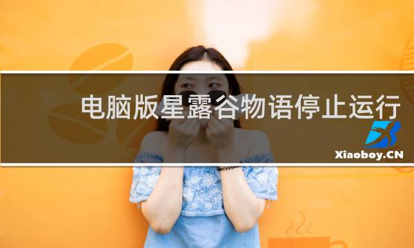 电脑版星露谷物语停止运行