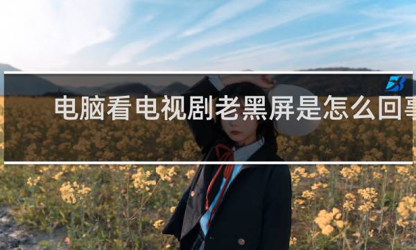 电脑看电视剧老黑屏是怎么回事