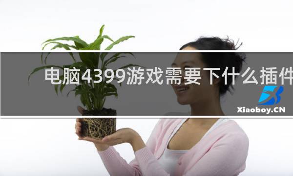 电脑4399游戏需要下什么插件