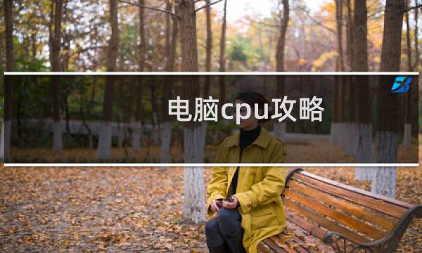 电脑cpu攻略