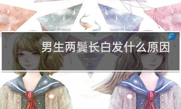 男生两鬓长白发什么原因