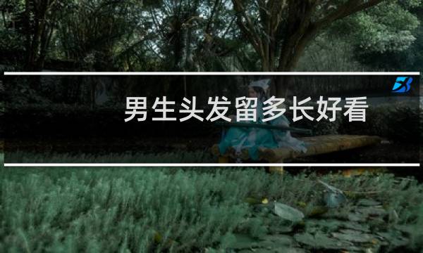 男生头发留多长好看