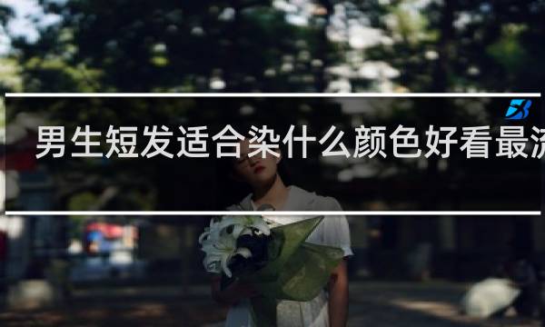 男生短发适合染什么颜色好看最流行