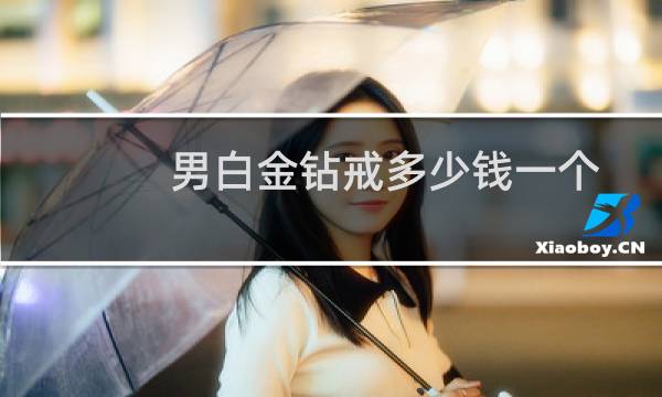 男白金钻戒多少钱一个