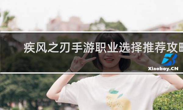 疾风之刃手游职业选择推荐攻略