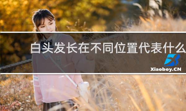 白头发长在不同位置代表什么