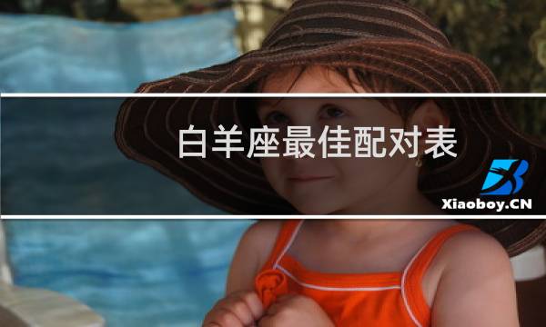 白羊座最佳配对表