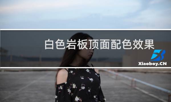 白色岩板顶面配色效果