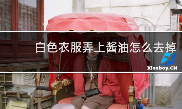 白色衣服弄上酱油怎么去掉