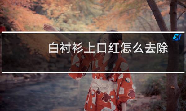 白衬衫上口红怎么去除