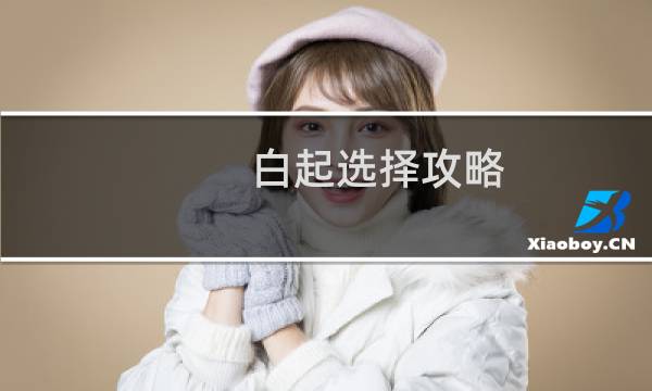 白起选择攻略