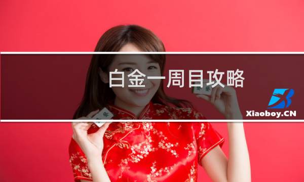 白金一周目攻略