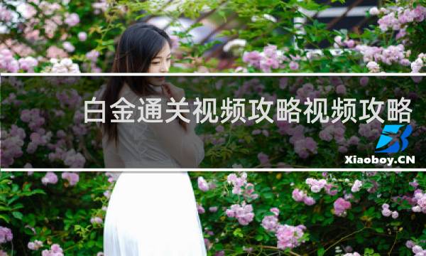 白金通关视频攻略视频攻略