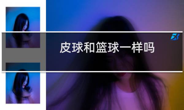 皮球和篮球一样吗