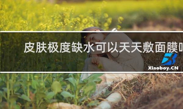 皮肤极度缺水可以天天敷面膜吗