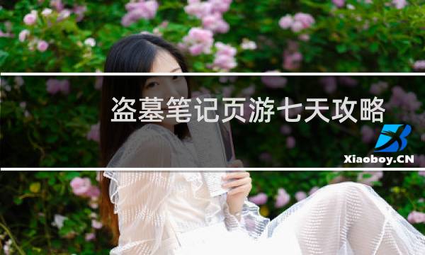 盗墓笔记页游七天攻略