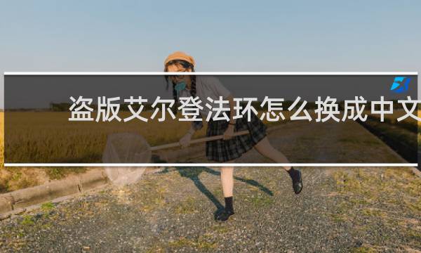 盗版艾尔登法环怎么换成中文