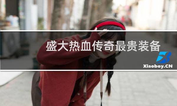 盛大热血传奇最贵装备