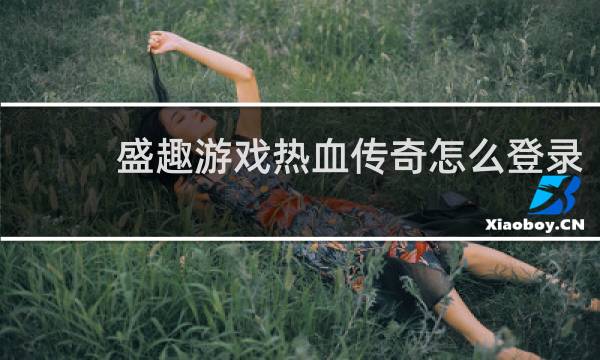 盛趣游戏热血传奇怎么登录