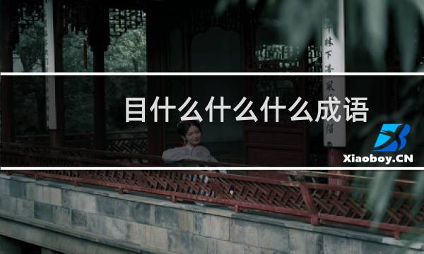 目什么什么什么成语