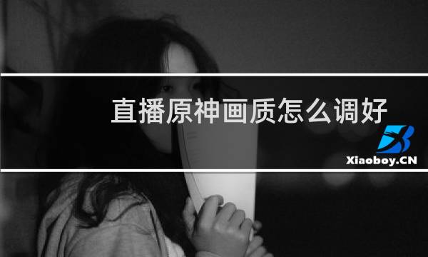 直播原神画质怎么调好