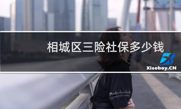 相城区三险社保多少钱