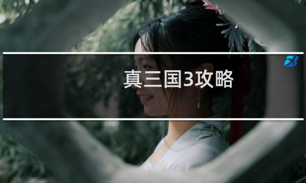 真三国3攻略