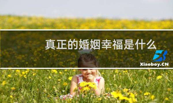 真正的婚姻幸福是什么