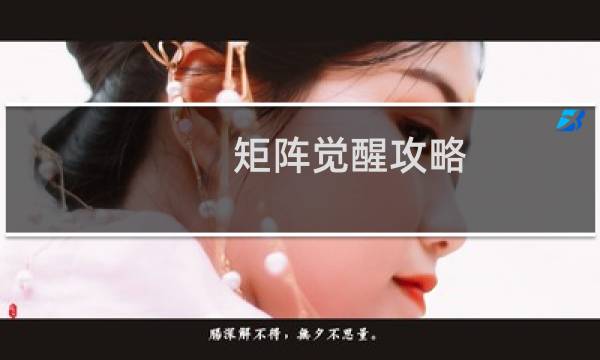 矩阵觉醒攻略