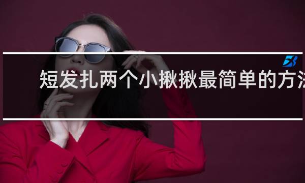 短发扎两个小揪揪最简单的方法