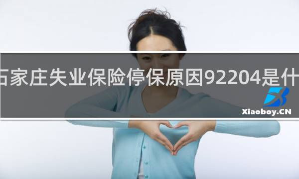 石家庄失业保险停保原因92204是什么意思