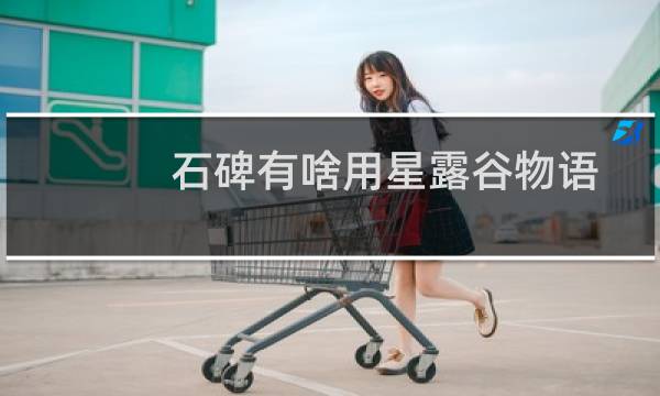 石碑有啥用星露谷物语