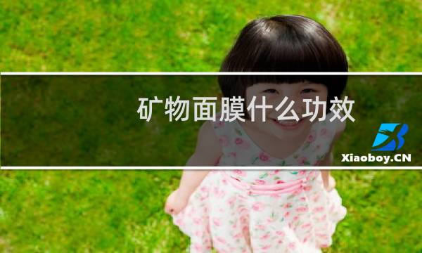 矿物面膜什么功效