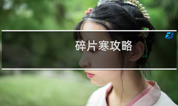 碎片寒攻略
