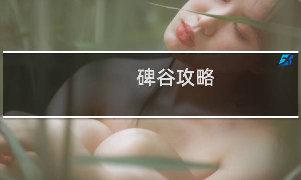碑谷攻略