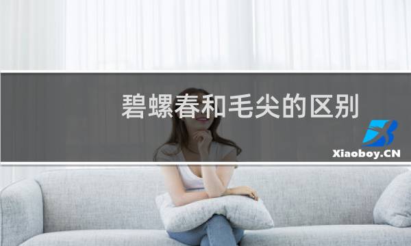 碧螺春和毛尖的区别