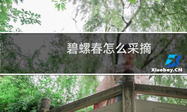 碧螺春怎么采摘