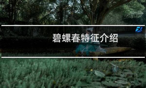 碧螺春特征介绍