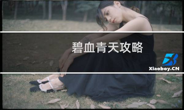 碧血青天攻略