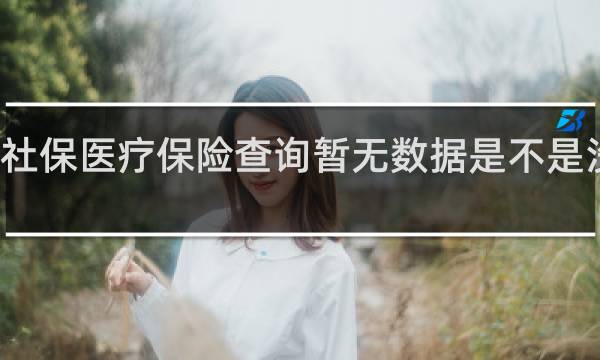 社保医疗保险查询暂无数据是不是没钱了