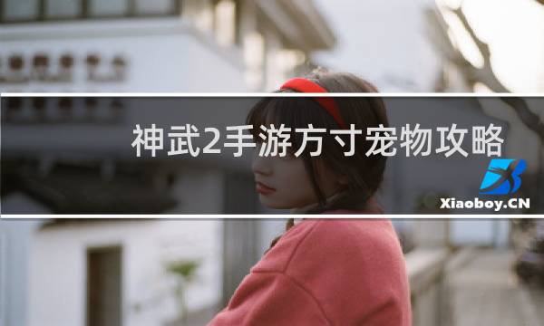 神武2手游方寸宠物攻略