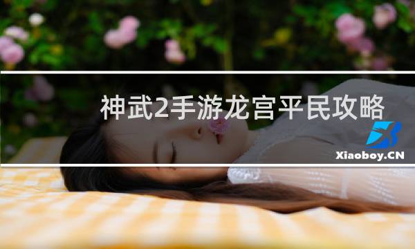 神武2手游龙宫平民攻略