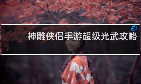 神雕侠侣手游超级光武攻略