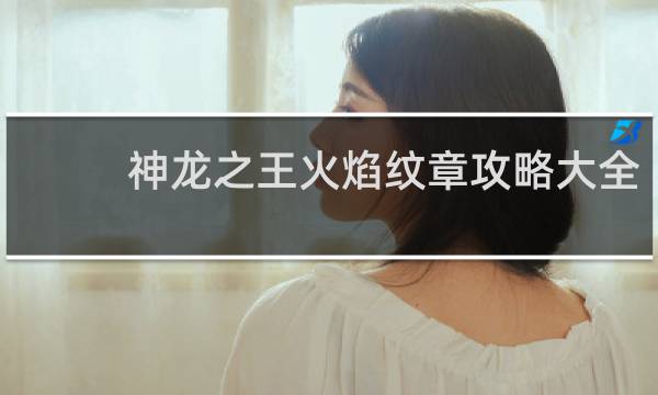神龙之王火焰纹章攻略大全