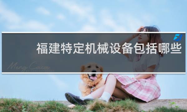 福建特定机械设备包括哪些