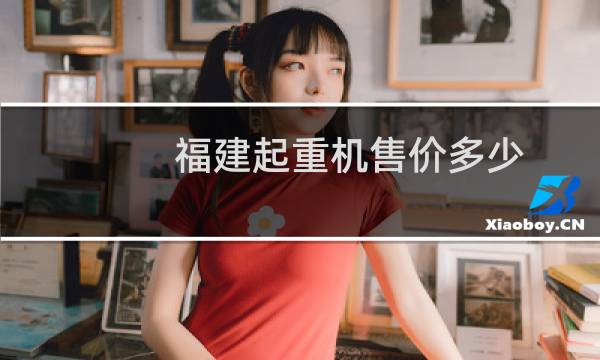 福建起重机售价多少