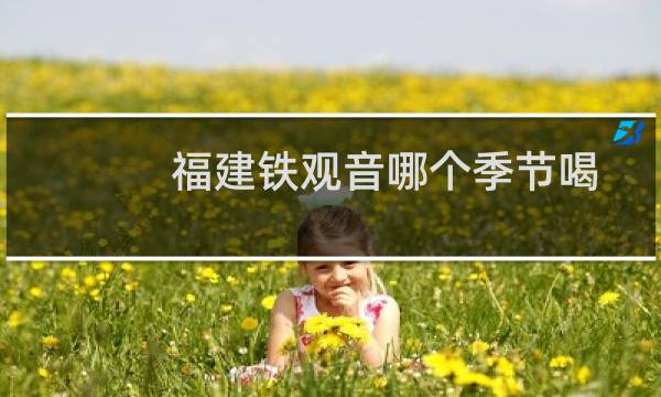 福建铁观音哪个季节喝