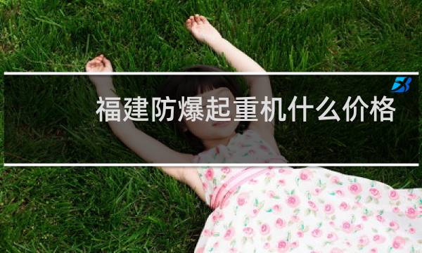 福建防爆起重机什么价格