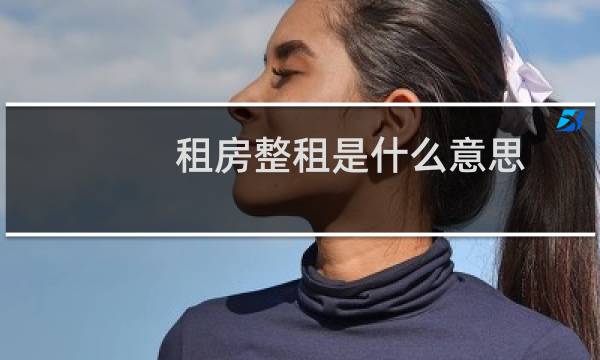 租房整租是什么意思